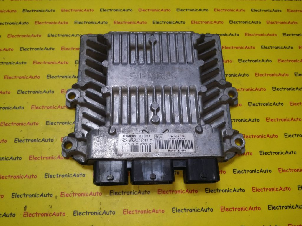 ECU Calculator motor Citroen Xsara 2.0 hdi 9651942980, 5WS40106E-T
