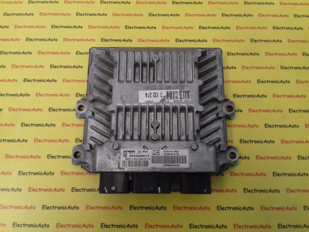 ECU Calculator Motor Citroen Xsara 2.0 hdi, 5WS40046CT, SW9650518180, HW9647423380