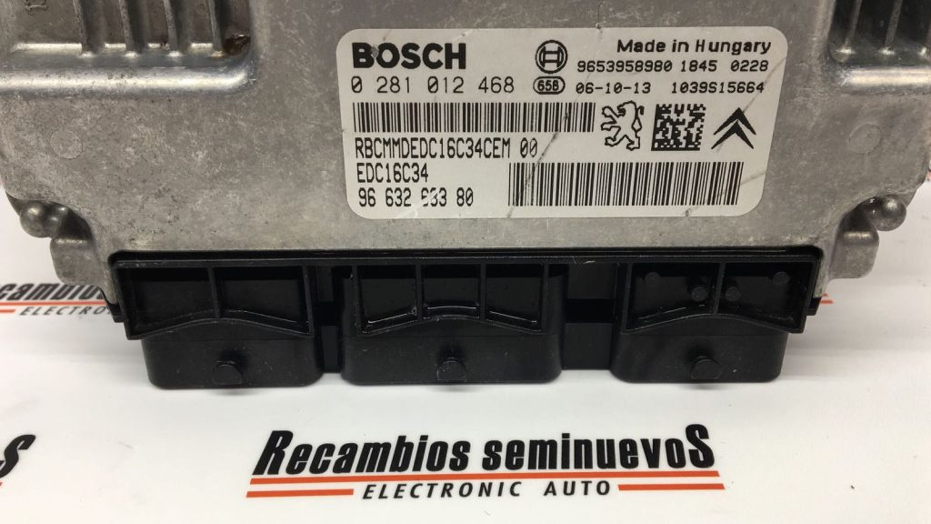 ECU Calculator motor Citroen Xsara Picasso 1.6HDI, 0281012468, 9663268380,