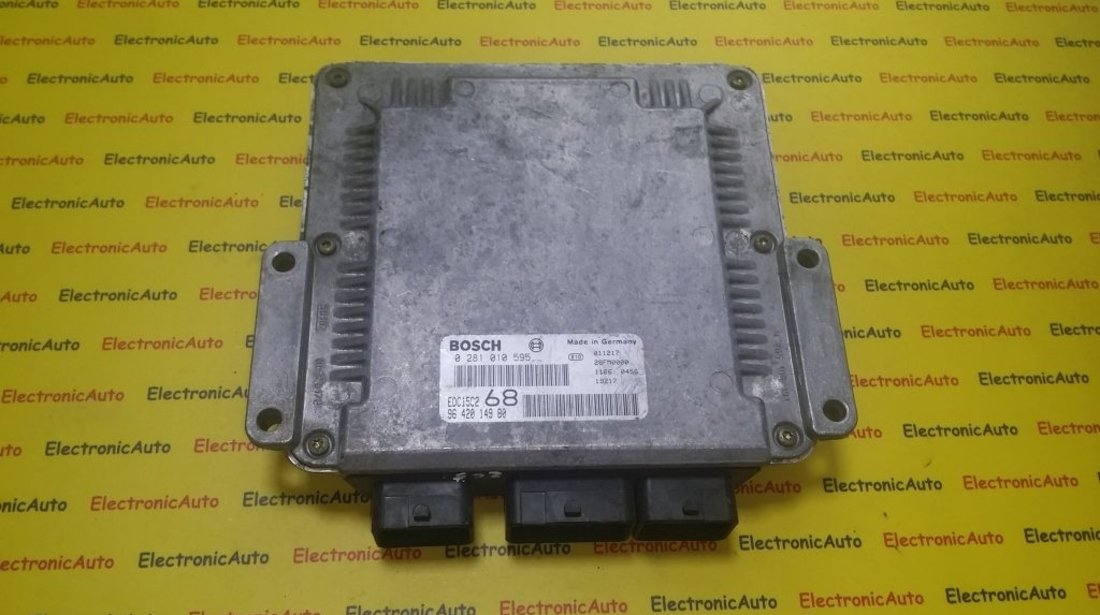 ECU Calculator motor Citroen Xsara Picasso 2.0 hdi 0281010595, 9642014980