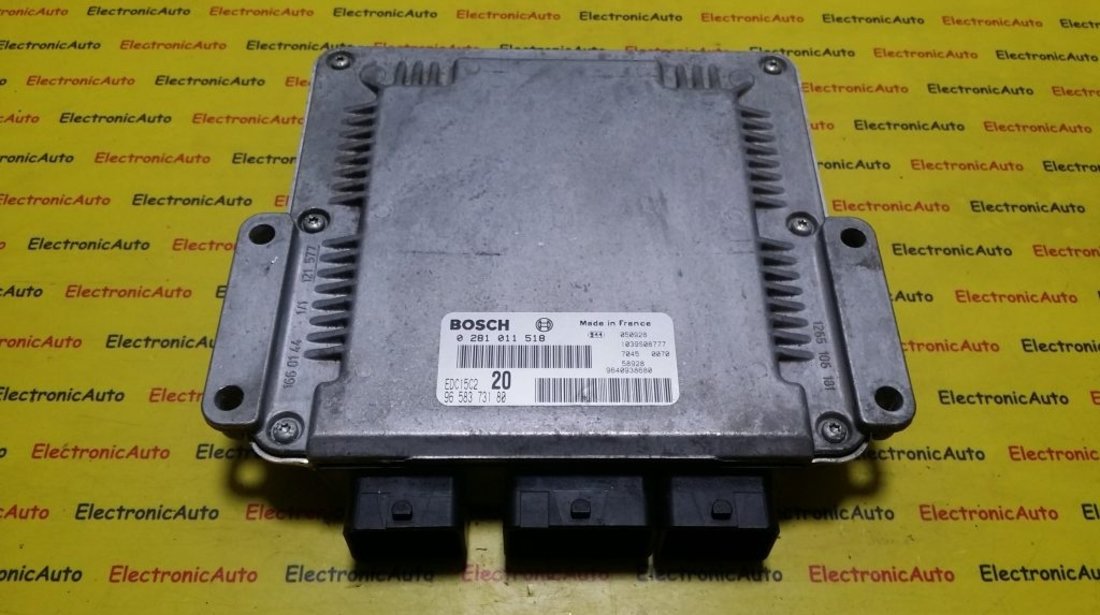 ECU Calculator motor Citroen Xsara Picasso 2.0 hdi 0281011518, 9658373180