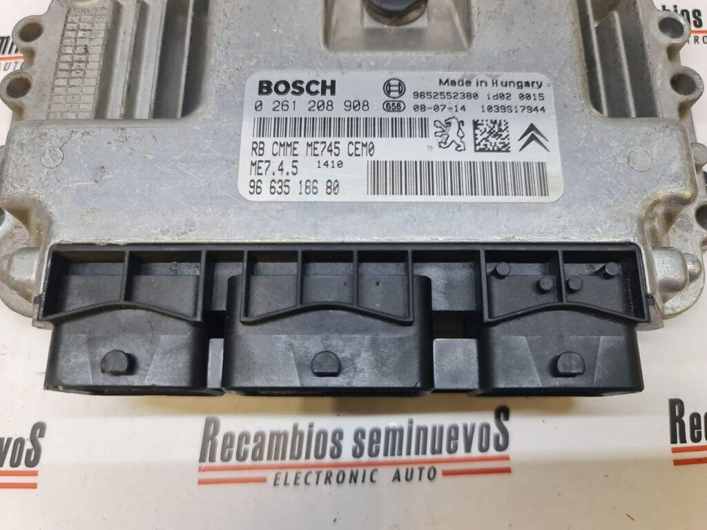 ECU Calculator Motor CITROEN XSARA PICASSO, 0261208908, ME745, 9663518680, 9652552380,