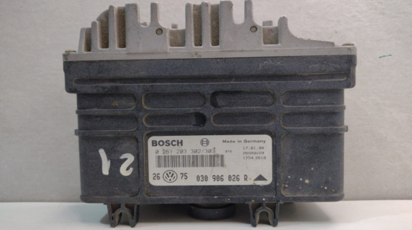 ECU Calculator Motor, Cod 0261203302/303, 030906026R Bosch 0261203302/303, 030906026R Volkswagen VW Golf 3 [1991 - 1998]