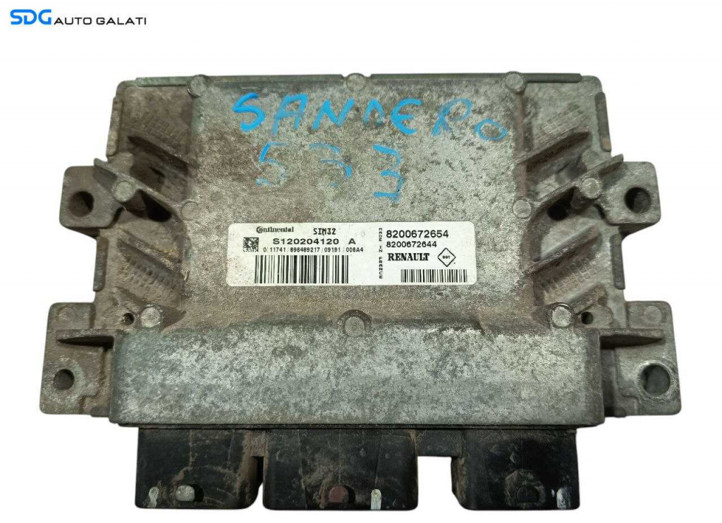 ECU Calculator Motor Continental Renault Clio 3 2005 - 2014 Cod 8200672654 [L6695] [L6696]