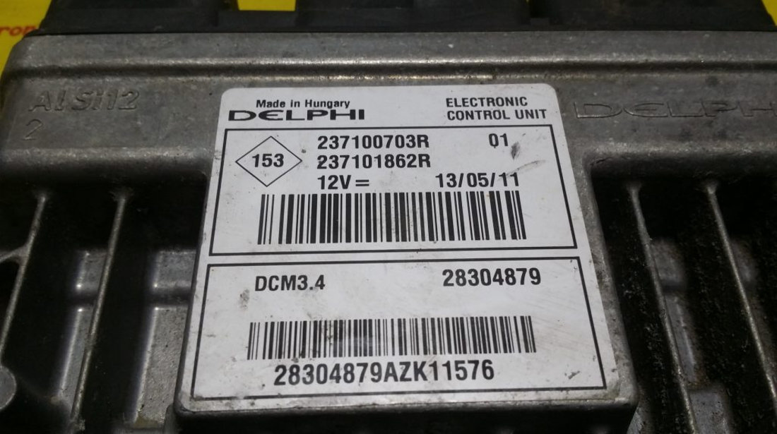 ECU Calculator motor Dacia Duster 1.5 dci 237100703R