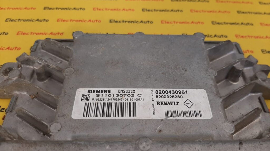 ECU Calculator motor Dacia Logan 1.4 8200430961, S110130702C