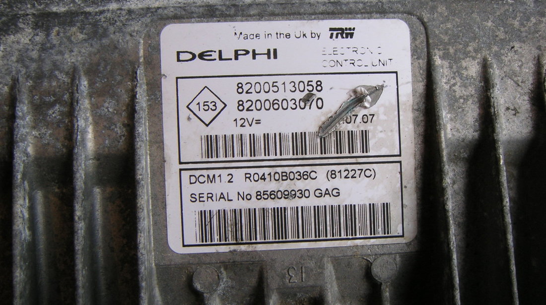 ECU Calculator motor Dacia Logan 1.5 DCI, DCM1.2 (2004-2012), Renault Megane 2, Scenic 2, Clio 3