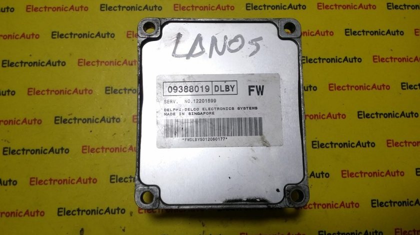 ECU Calculator motor Daewoo Lanos 12201599, 09388019, DLBY