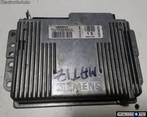 ECU Calculator motor Daewoo Matiz 0.8 K115000002D 96351734