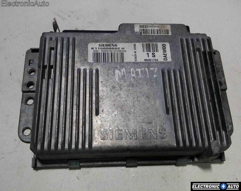 ECU Calculator motor Daewoo Matiz 0.8 K115000002H, 96351734