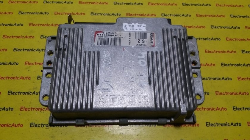 ECU Calculator motor Daewoo Matiz 0.8 K115000010F, 96259124