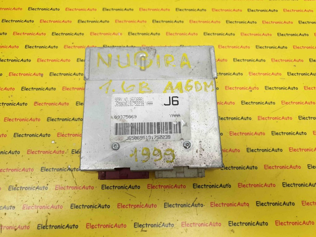 ECU Calculator Motor Daewoo Nubira, 09375069 YAAA, 16238981 J6