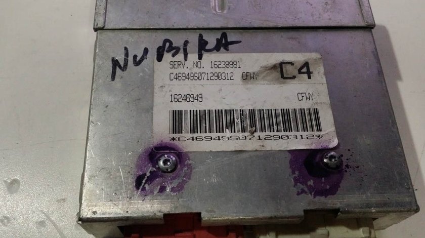 ECU Calculator motor Daewoo Nubira 1.6 16238981 C4 CFWY