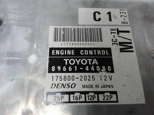 ECU Calculator Motor DENSO TOYOTA PICNIC, 175802025, 8966144080,