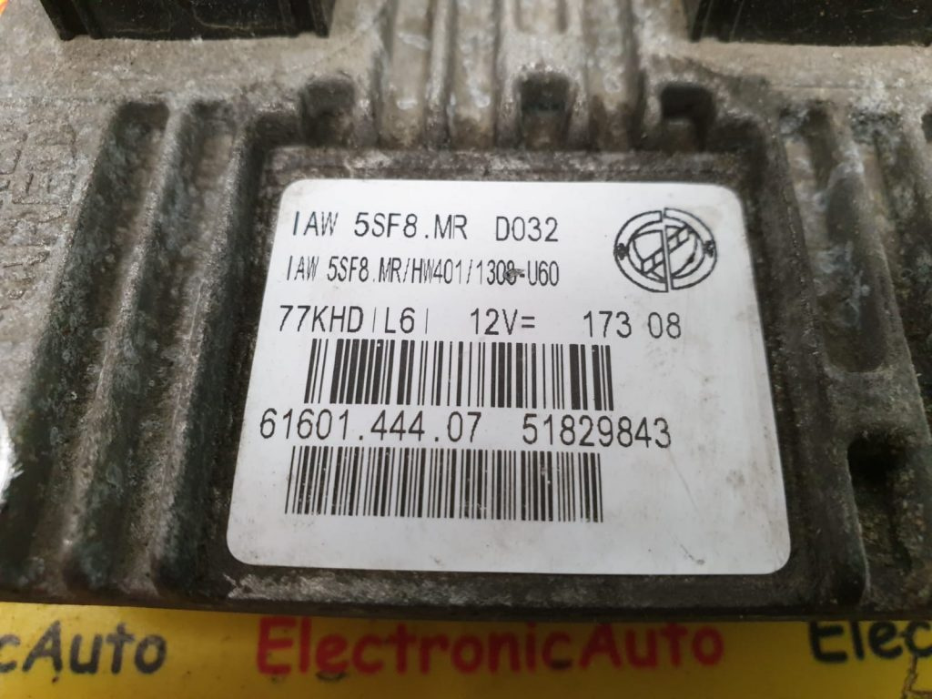 ECU Calculator Motor Fiat 500 1.2, IAW5SF8MR, 51829843, D032