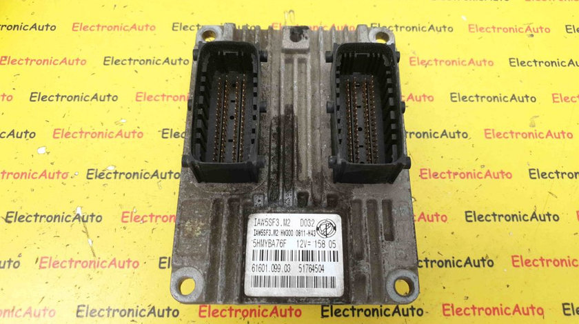 ECU Calculator Motor Fiat ,Alfa Romeo, Lancia, 51764504, IAW 5SF3.M2, 6160109903