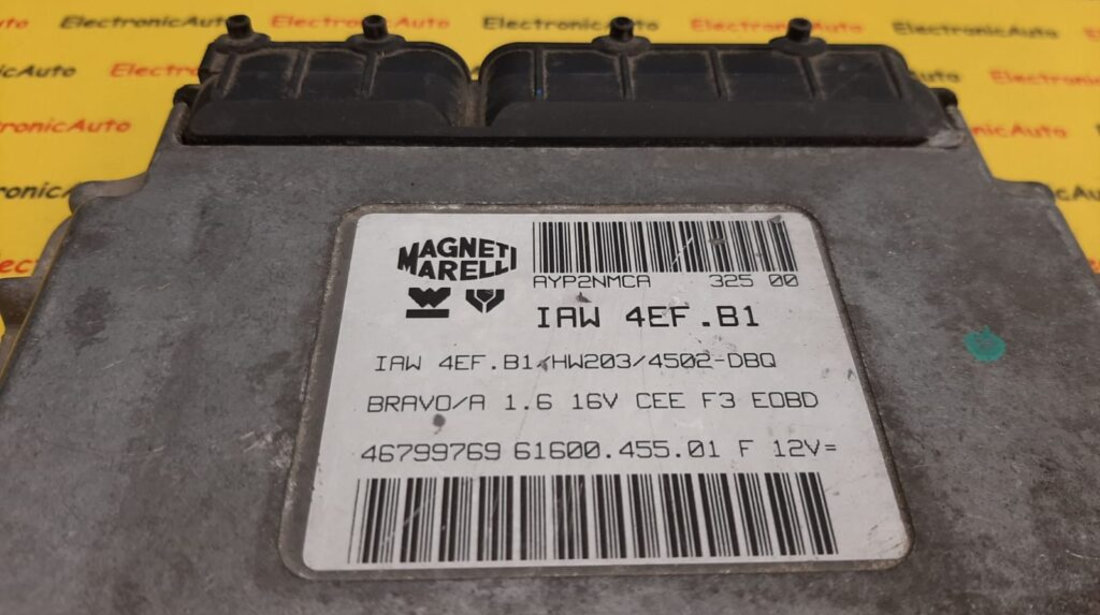 ECU Calculator motor Fiat Bravo 1.6 46799769, IAW 4EF.B1