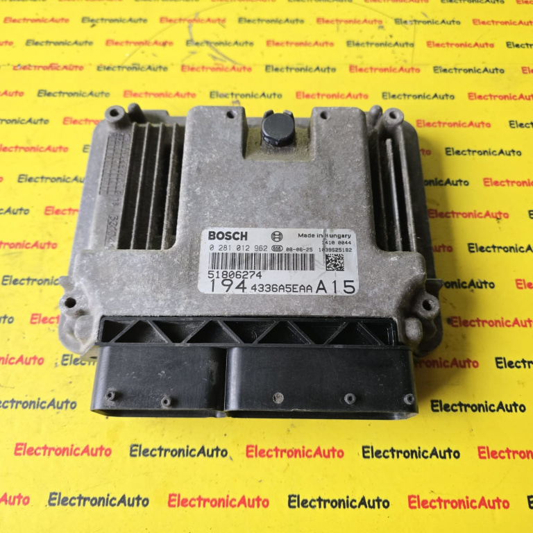 ECU Calculator Motor FIAT CROMA, 51806274, 0281012962,