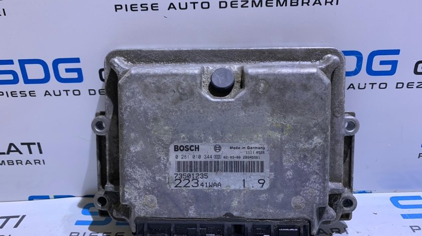 ECU / Calculator Motor Fiat Doblo 1.9 JTD 2000 - 2005 Cod piesa: 73501235 / 22341WAA / 0281010344