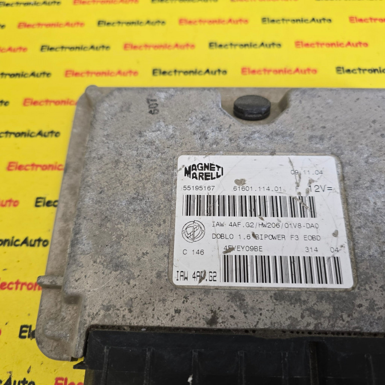 ECU Calculator Motor FIAT DOBLO, 55195167, 6160111401,