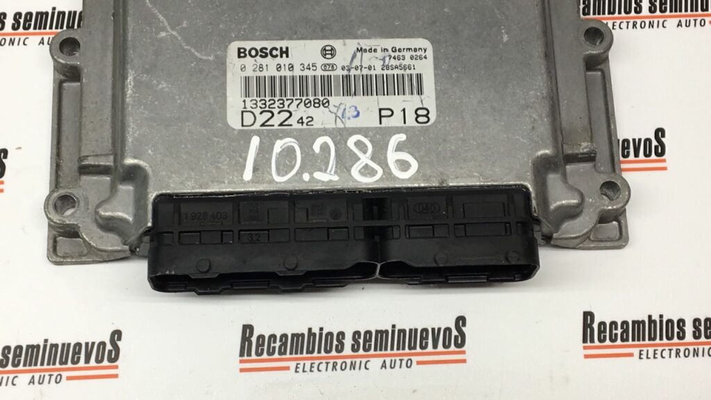 ECU Calculator Motor FIAT DUCATO, 0281010345, 1332377080, D2242P18,