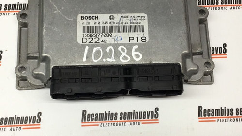 ECU Calculator Motor FIAT DUCATO, 0281010345, 1332377080, D2242P18,