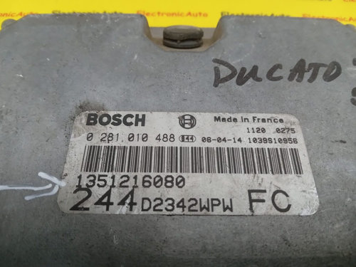 ECU Calculator motor Fiat Ducato 2.3JTD 0281010488, 1351216080
