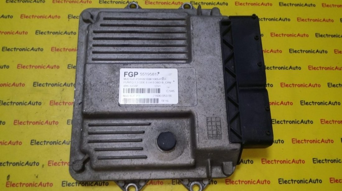 ECU Calculator motor Fiat Grande Punto 1.3JTD 71600.053, 55195817