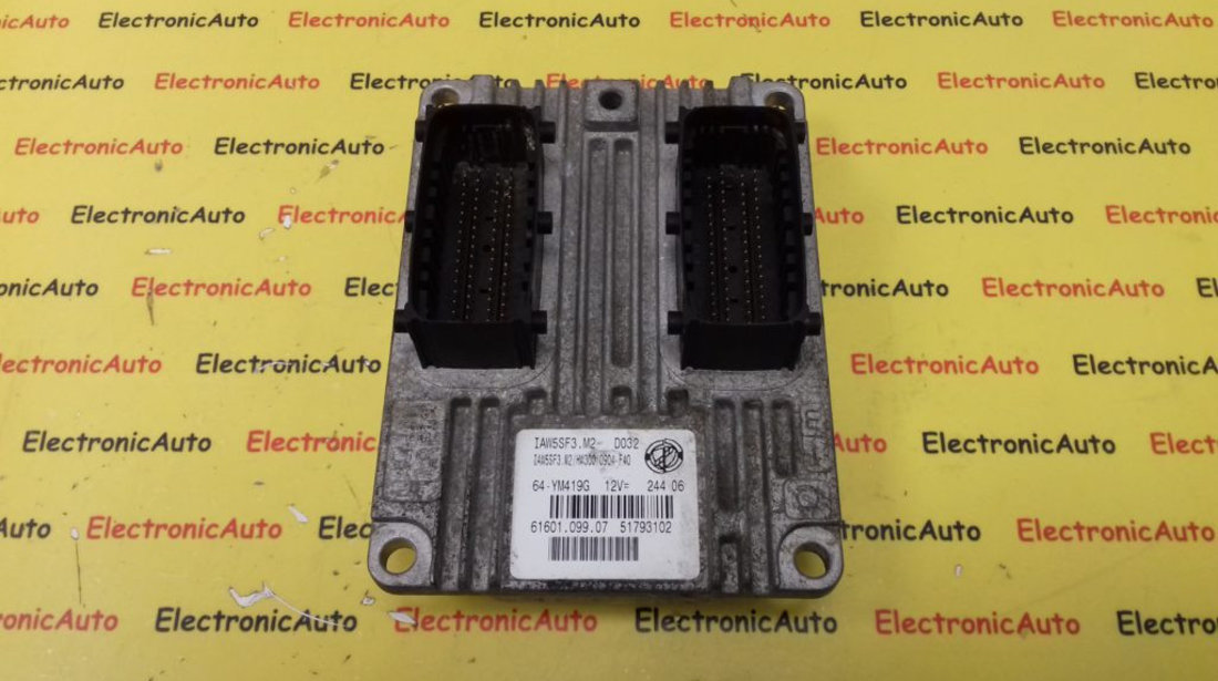 ECU Calculator Motor Fiat Grande Punto 1.4, 51793102, 6160109907