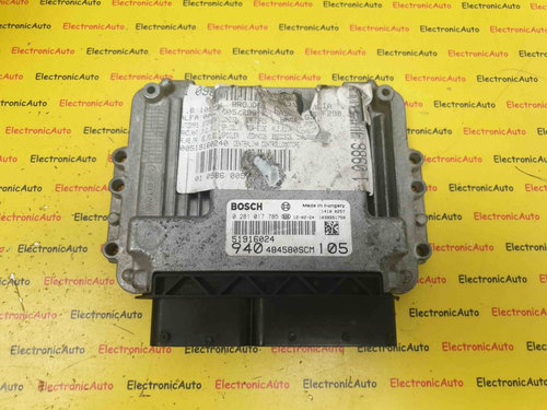 ECU Calculator Motor Fiat Grande Punto 1.6JTD, 0281017785, 51906714