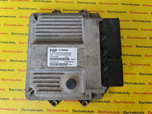 ECU Calculator motor fiat IDEA, 51784559, mjd6f3m3, HW03T, 7160002002