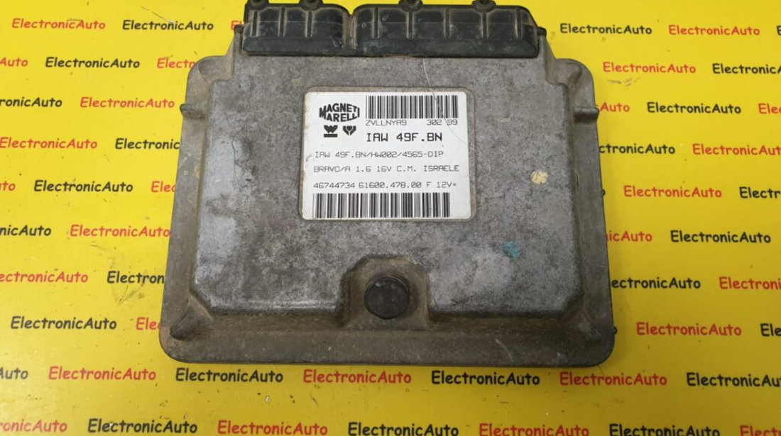 ECU Calculator Motor Fiat Marea/Bravo 1.6 16V, IAW49FBN, HW002, 4565DIP