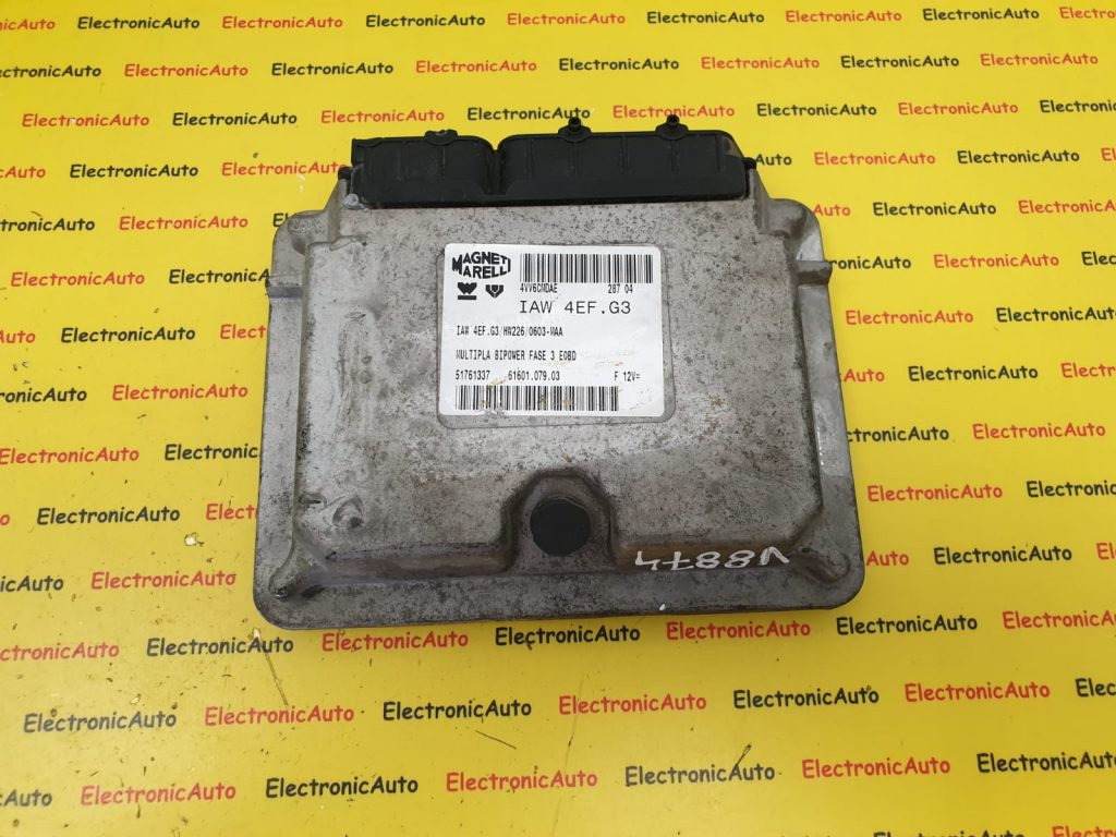 ECU Calculator Motor Fiat Multipla 1.6, 51761337, IAW4EFG3, 6160107903
