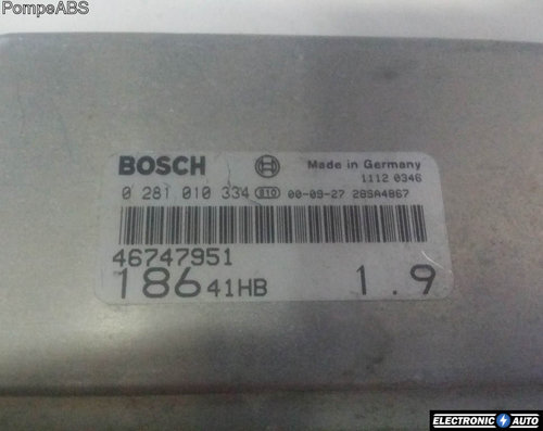 ECU Calculator motor Fiat Multipla 1.9JTD 0281010334