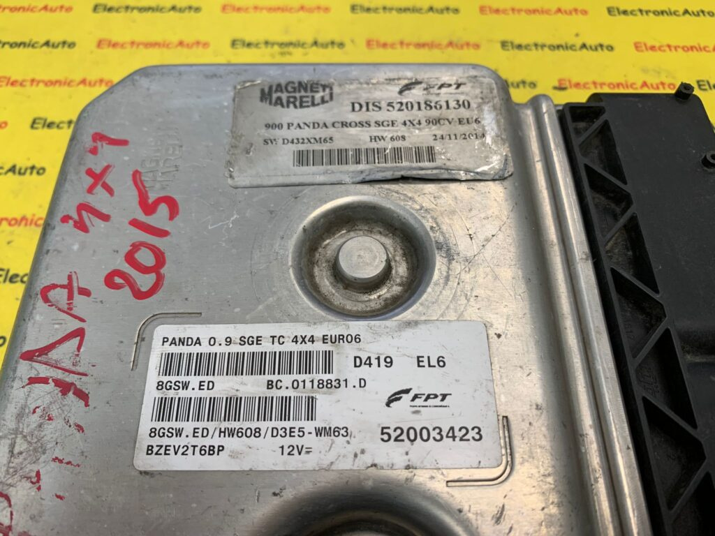 ECU Calculator MOTOR FIAT PANDA 4X4, BC0118831D, 52003423,