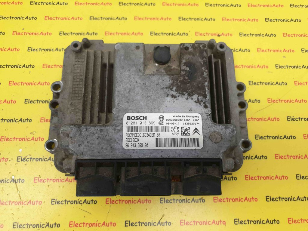 ECU Calculator Motor Fiat Scudo 1.6 JTD, 0281013869, 9664356980, 9653958980