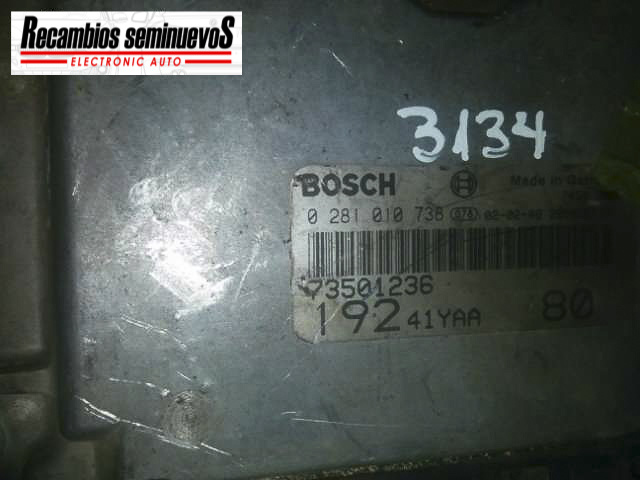 ECU Calculator Motor FIAT STILO, 0281010738, 19241YAA, 73501236,