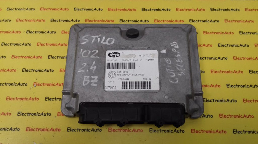 ECU Calculator Motor Fiat Stilo, 55180343, 6200001505