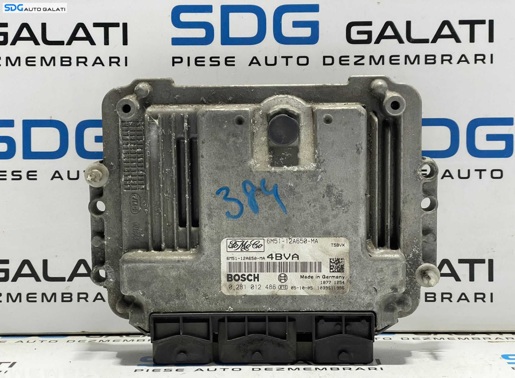 ECU Calculator Motor FoMoCo Bosch Ford Focus 2 2004 - 2010 Cod 6M51-12A650-MA 0281012486 [L3166] [L3168]