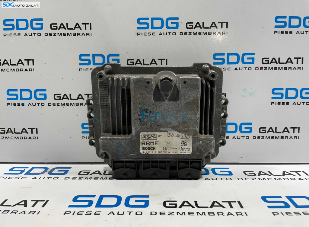 ECU Calculator Motor FoMoCo Ford C-Max 1.6 TDCI 2004 - 2010 Cod 4M51-12A650-ND 0281011263 [L3883]