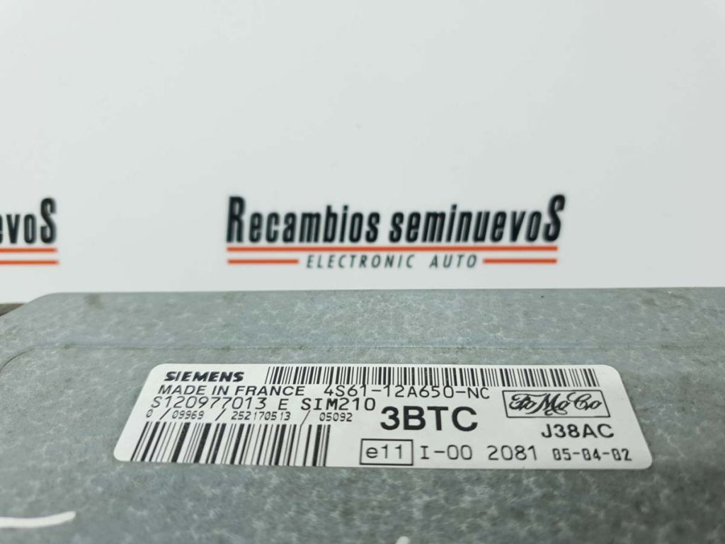 ECU Calculator Motor Ford, 4S6112A650NC, S120977013E, SIM210,