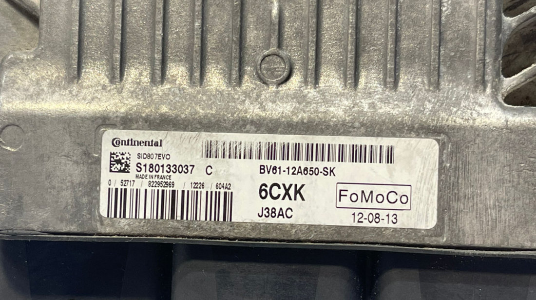 ECU Calculator Motor Ford C-Max 1.6 TDCI 2010 - 2018 Cod BV61-12A650-SK S180133037C S180133037