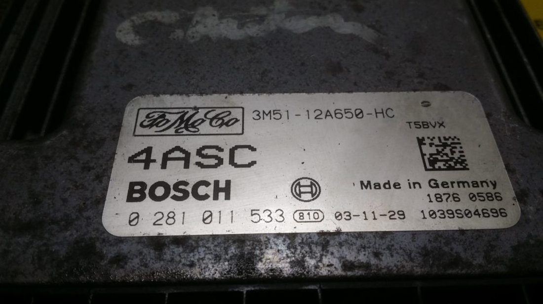 ECU Calculator motor Ford C-Max 1.6 tdci 3M5112A650HC, 0281011533