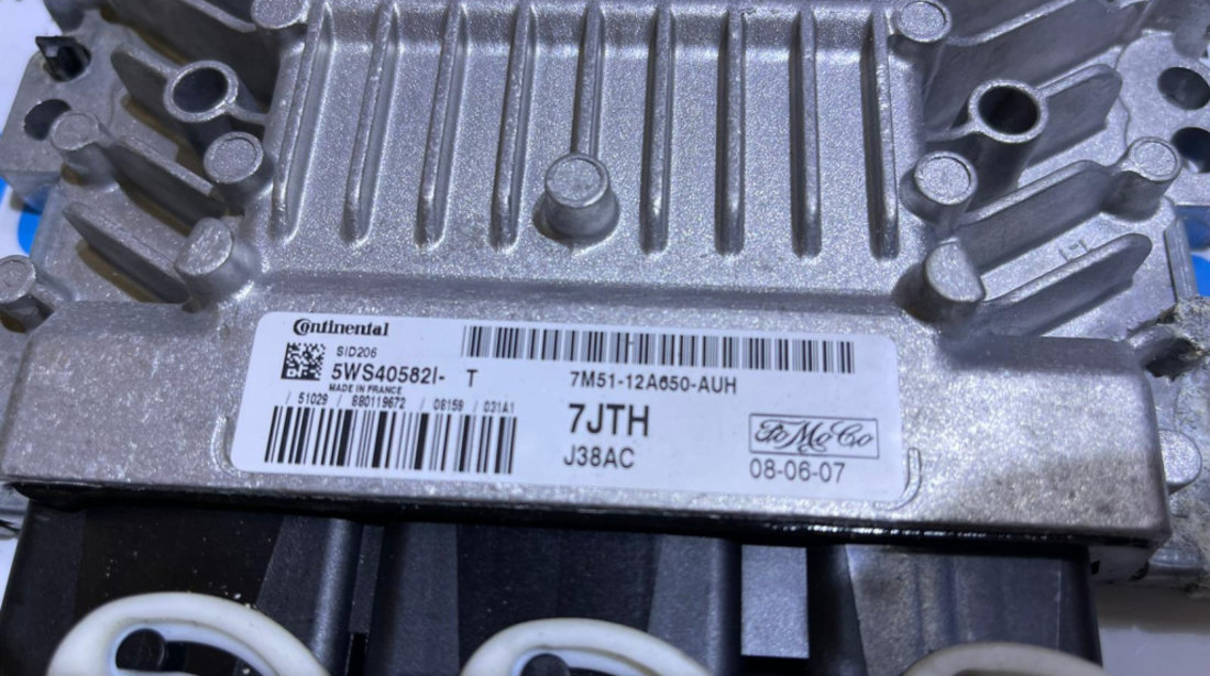 ECU Calculator Motor Ford C-Max 1.8 TDCI 116CP 2004 - 2010 Cod 7M51-12A650-AUH 7M5112A650AUH 5WS40582I