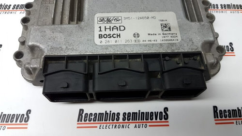 ECU Calculator Motor FORD C-MAX, M5112A650MD, 0281011263 ,