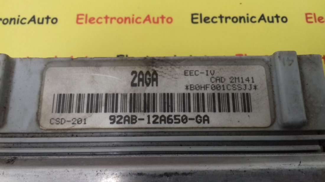 ECU Calculator motor Ford Escort 1.4 92AB12A650GA