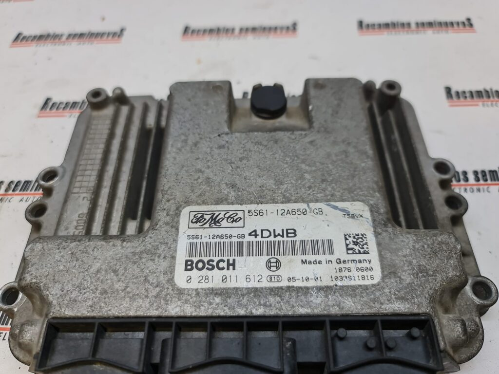 ECU Calculator Motor FORD FIESTA 0281011612, 5S6112A650GB,