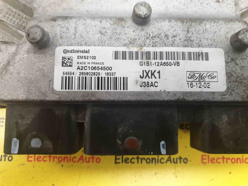 ECU Calculator Motor Ford Fiesta MK7, A2C10654500, G1B112A650VB, EMS2102, JXK1