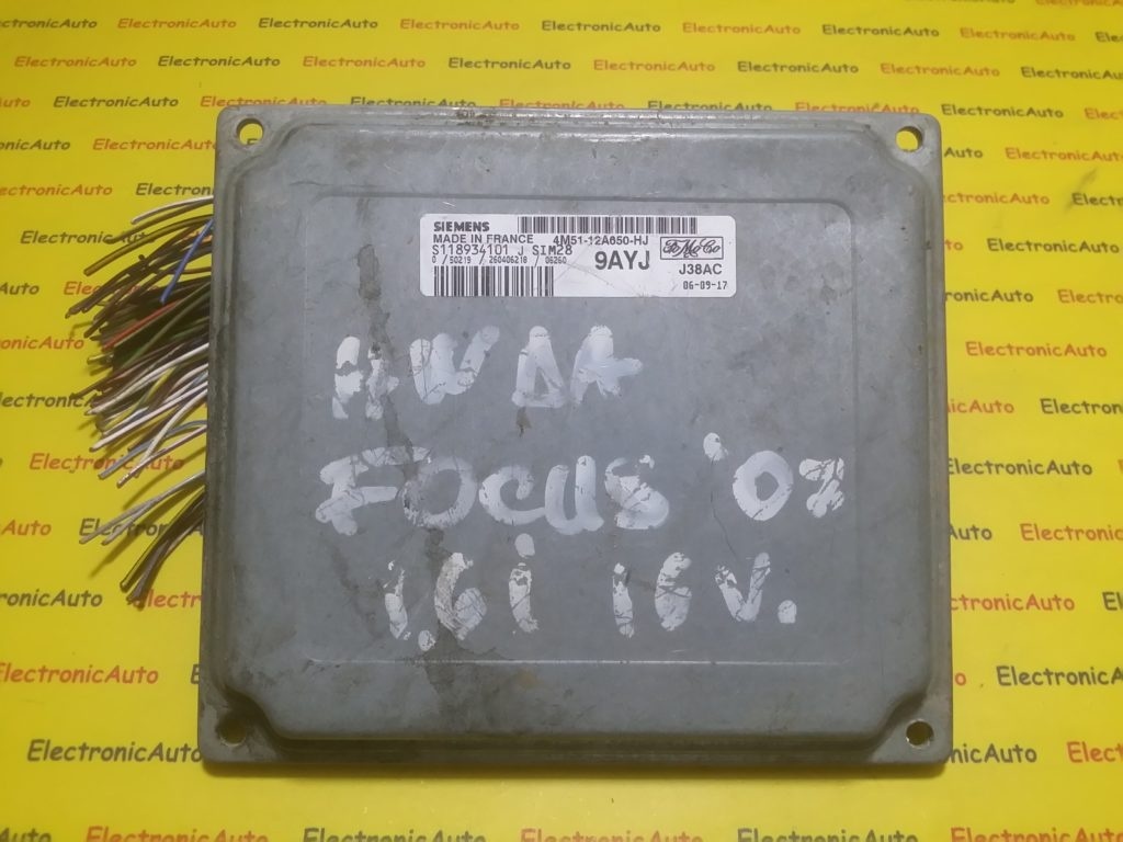 ECU Calculator motor Ford Focus 1.6 4M5112A650HJ, S118934101J