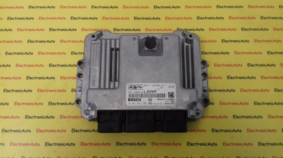 ECU Calculator Motor Ford Focus 1.6 TDCI, 8M5112A650LG, 0281011701